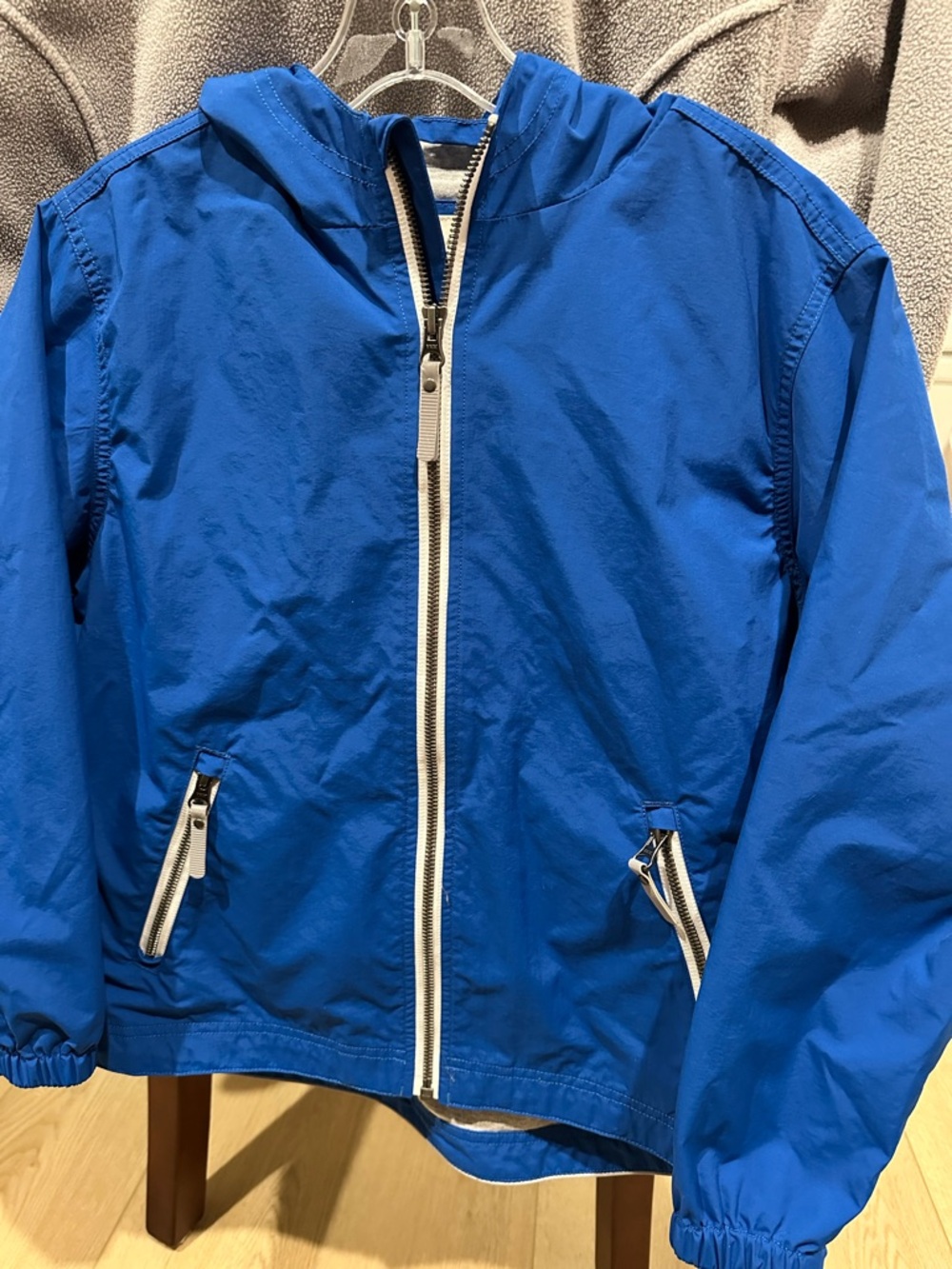 Hanna Andersson Royal Blue Hooded Zip Jacket
